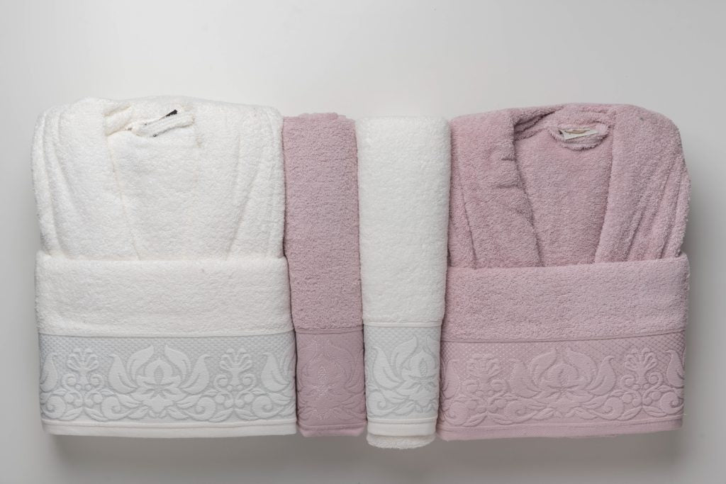 bathrobe belinda white*kashmir