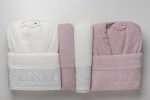 bathrobe belinda white*kashmir