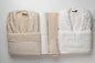 bathrobe belinda white*beige