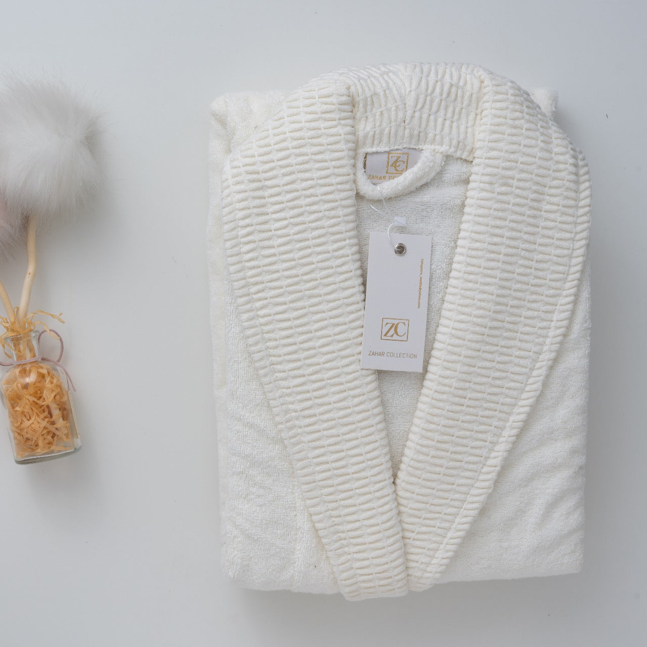 Zahar bathrobe single *off white*