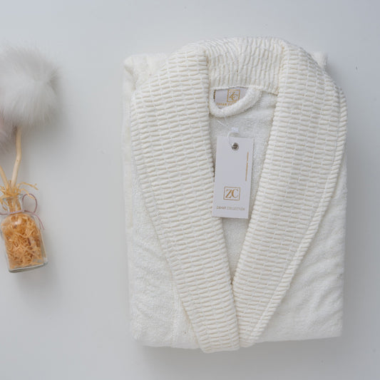 Zahar bathrobe single *off white*