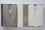 bathrobe sigma brown*off-white