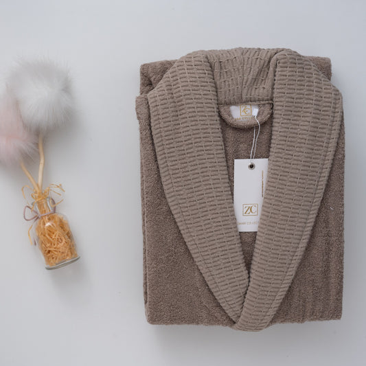 Zahar bathrobe single *brown*
