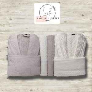 bathrobe belinda white*kashmir