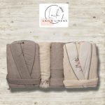 bathrobe double rose beige*brown