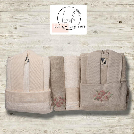 bathrobe panda beige*brown