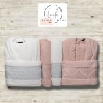 bathrobe belinda white*rose