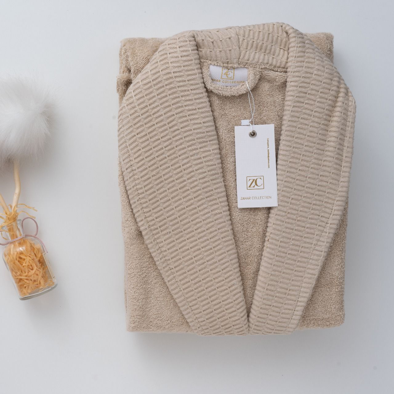 bathrobe Zahar single *beige*