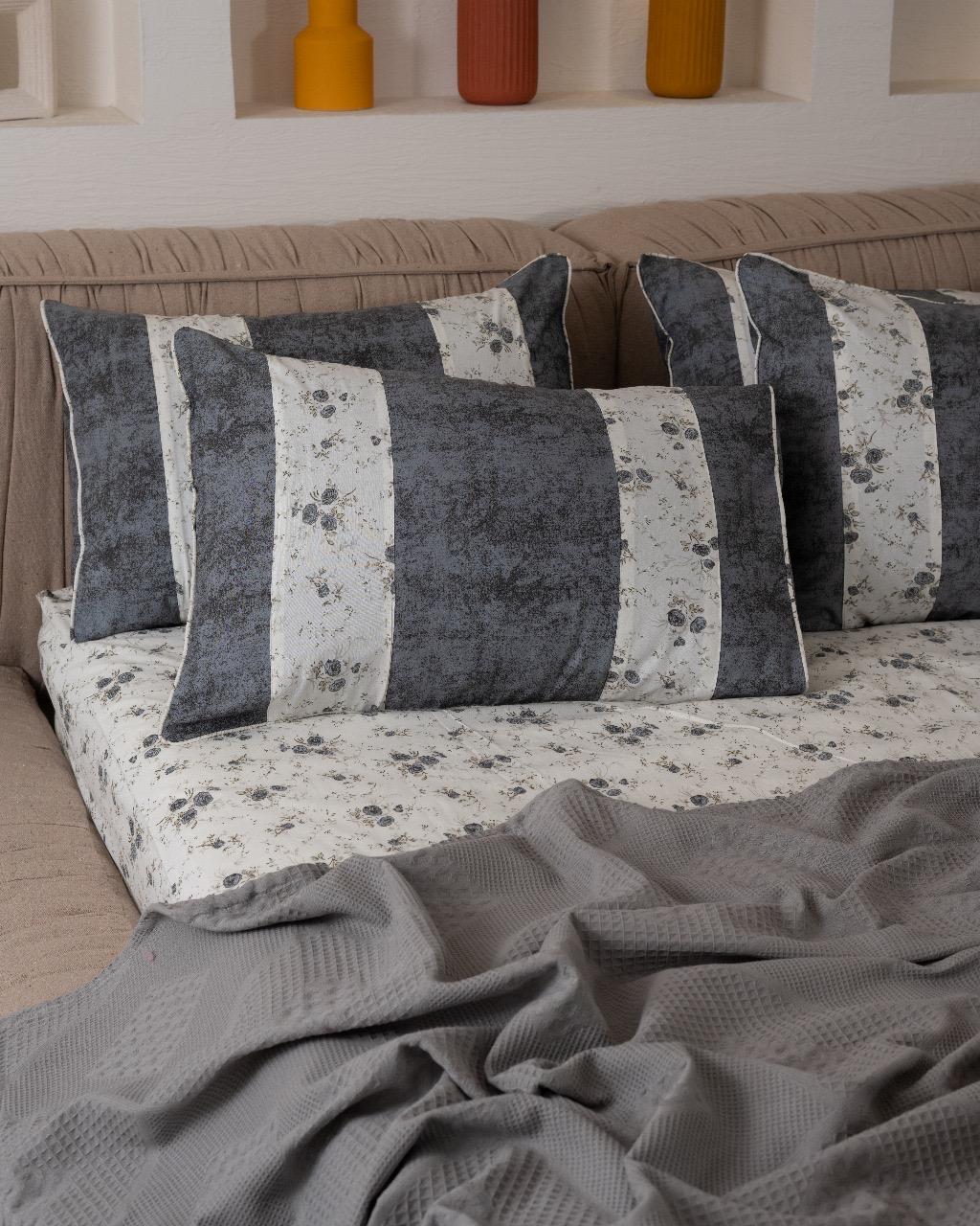 Engraved fitted sheet*dark gray*