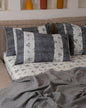 Engraved fitted sheet*dark gray*