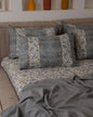 Engraved fitted sheet*gray*