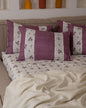 Engraved fitted sheet*purple*