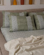 Engraved fitted sheet*pistachio*