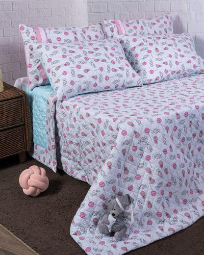 Kids Coverlet Captone Candy *White*