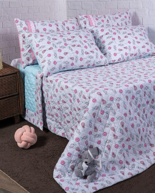 Kids Coverlet Captone Candy *White*