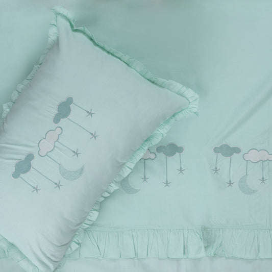 cloudy*light mint green*