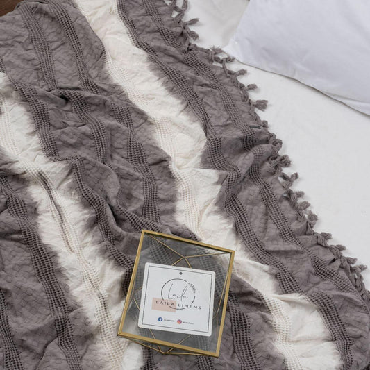 Anas coverlet *Gray/white*